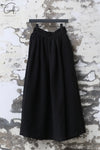 AVIVA JIFEI XUE 24 Autumn and Winter Wool Linen Satin Hakama Skirt AJX-FW24-HS-BWLS-HEI Black